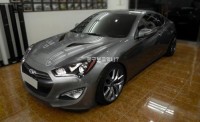 Появилась шпионская фотография обновленного купе Hyundai Genesis