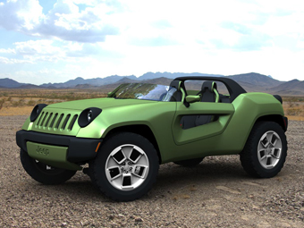 Jeep показал концептуальный внедорожник без крыши Jeep показал концептуальный внедорожник без крыши