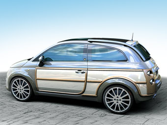 Fiat 500 ������� ���������� ����� � ����������� ��������