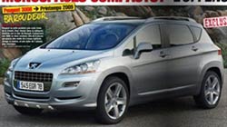 Первые рисунки Peugeot 3008 Первые рисунки Peugeot 3008